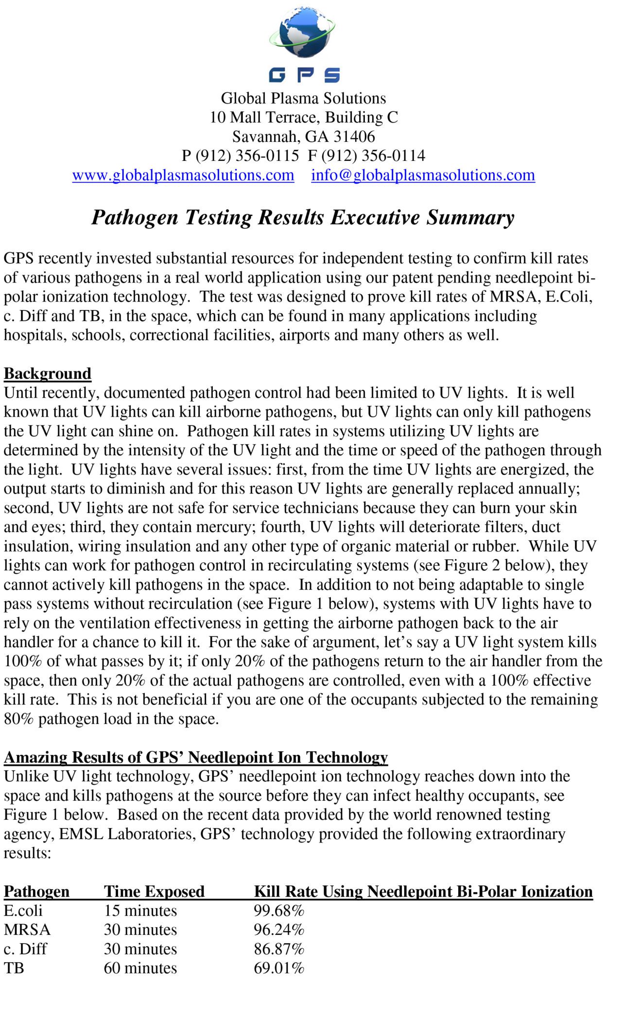 GPS Pathogen Testing Full Reports PDF Ewing Kessler